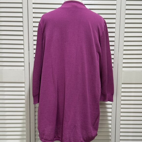Chico’s Cardigan & Tank Set – XL, 16/18 (Chico's 3) – Magenta Purple – Pre-Owned - Picture 4 of 7